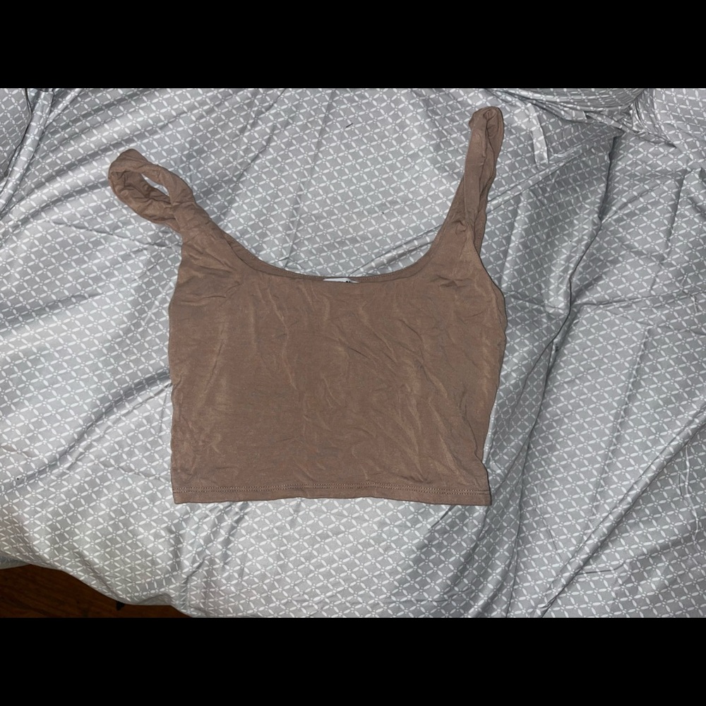 FN L nude crop top